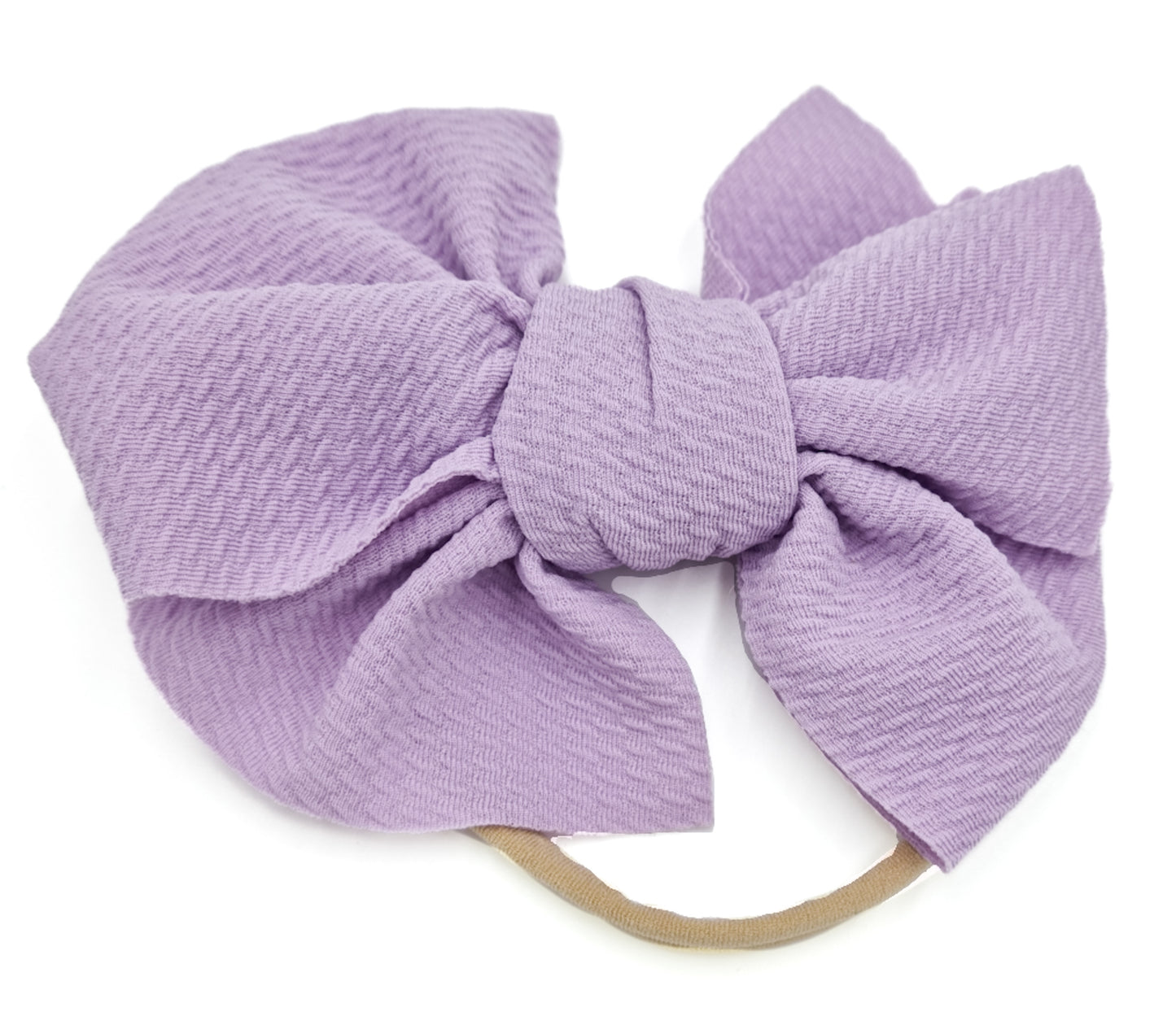 Large Ribbed Elastic Bow