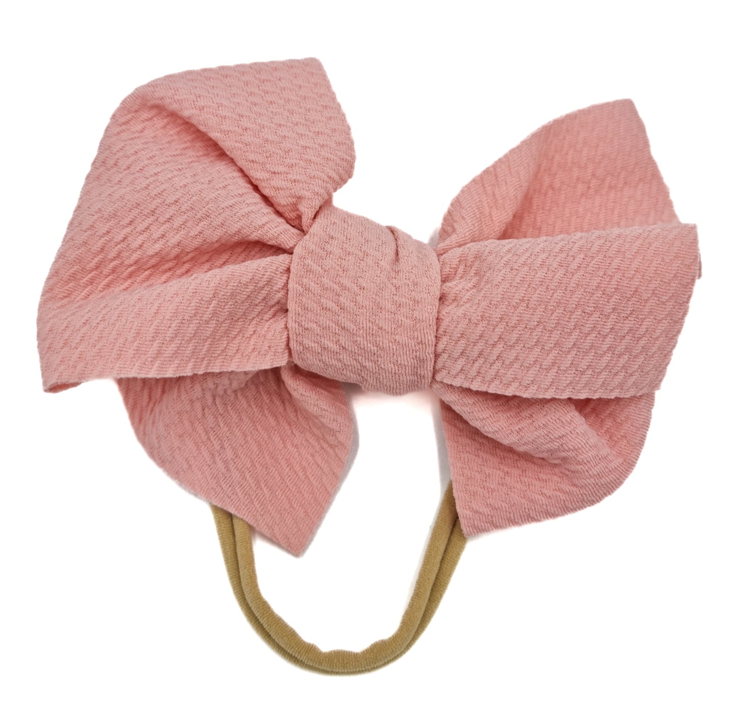 Large Ribbed Elastic Bow