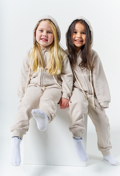 Beige Tracksuit Set