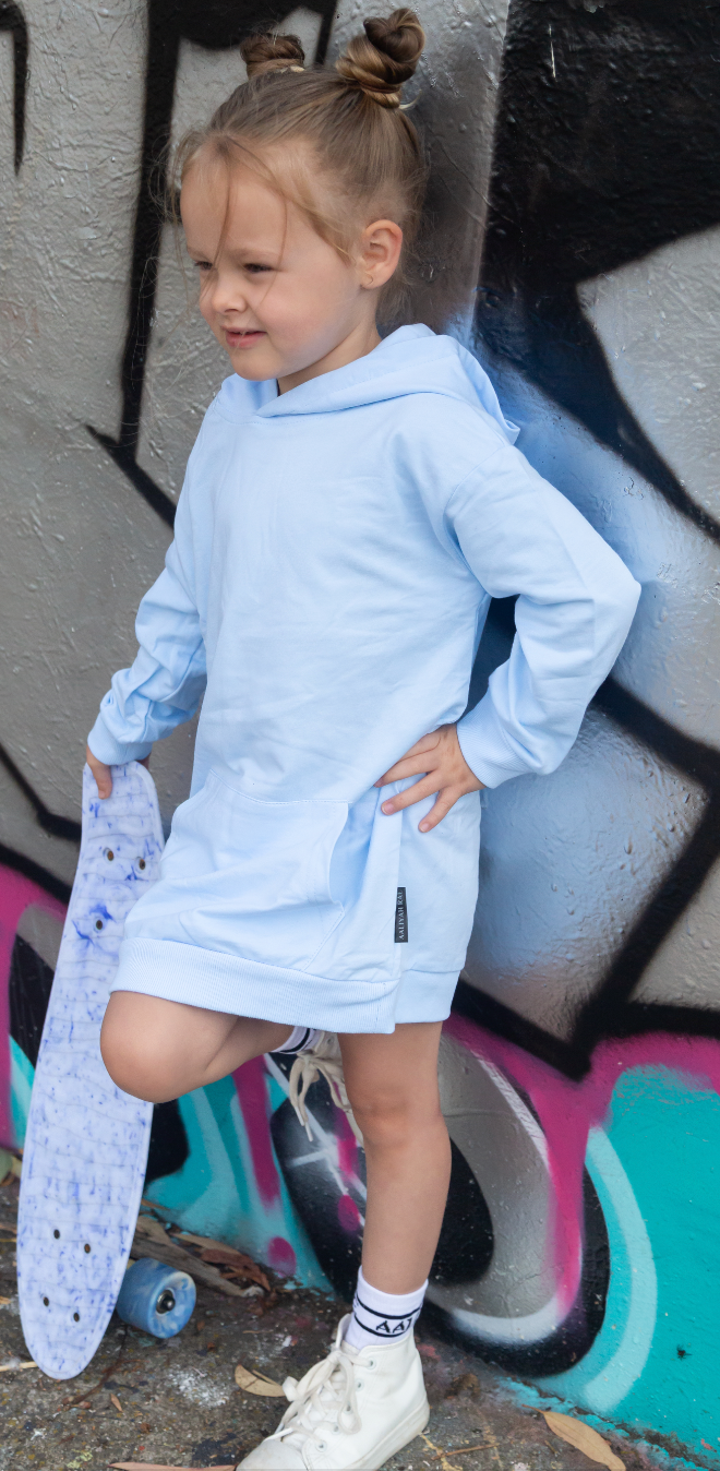 Hooded T-shirt Dress