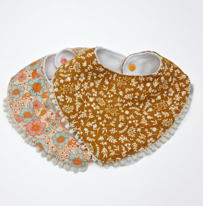 2 Pack Handmade Tassel Bibs