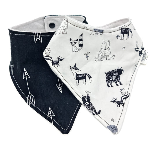 2 Pack Handmade Dribble Bibs (small)