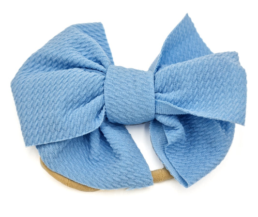 Large Ribbed Elastic Bow