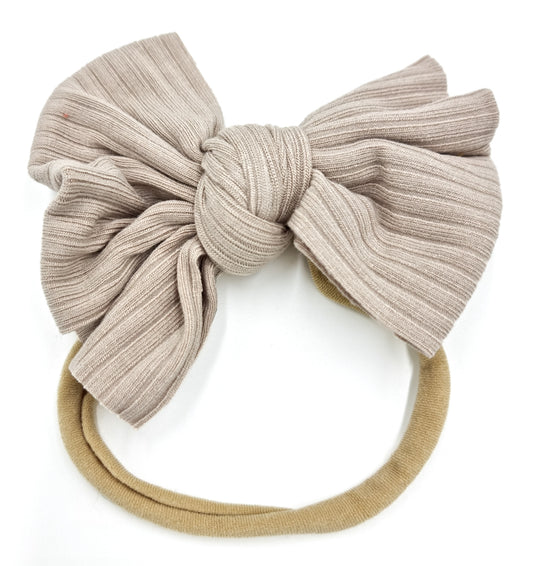 Ribbed Elastic Mini Bow