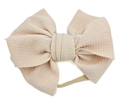 Large Ribbed Elastic Bow