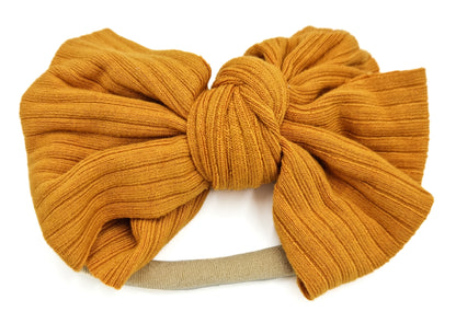 Ribbed Elastic Mini Bow