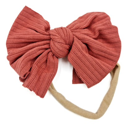 Ribbed Elastic Mini Bow